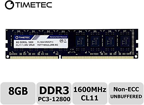 Timetec-Hynix-IC-DDR3L-1600MHz-PC3-12800-Unbuffered-Non-ECC-135V-CL11-2Rx8-Dual-Rank-240-Pin-UDIMM-PC-Sobremesa-Memoria-Principal-Module-Upgrade-8GB