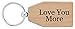 ThisWear Wooden Anniversary Gifts Love You More Couples Boyfriend Girlfriend Wood Keychain Key Tag 5th Anniversary