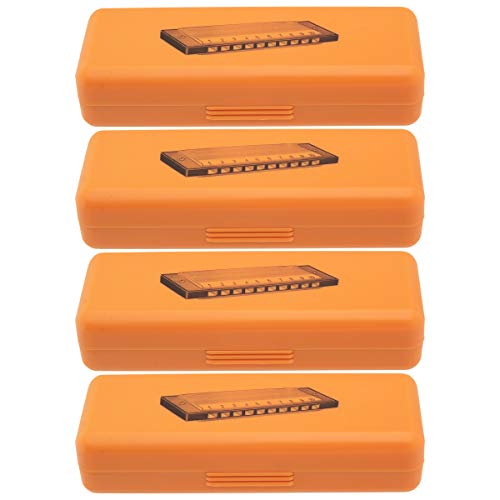 Ridleyâ€™s (4 Pack Harmonica for Kids Adults Key of C Musical Instruments Set Case Cloth Kids Toys Party Favors
