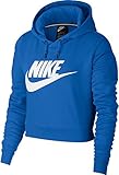 Nike Women's Sportswear Rally Cropped Hoodie (XL, Signal Blue)