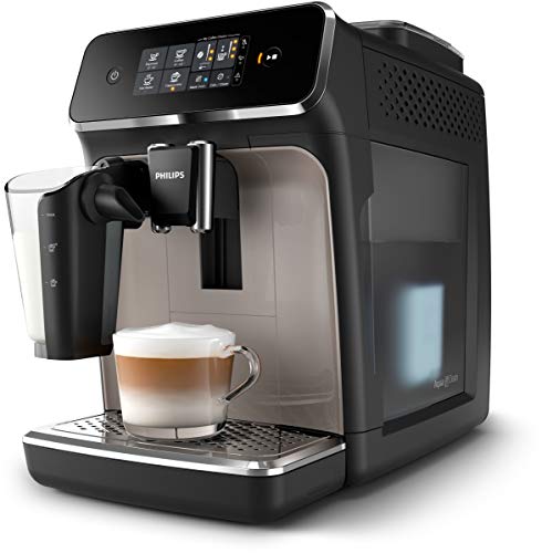 PHILIPS CAFT2235 / 40 / PHI - Automatische Espressomaschine mit Mahlwerk - 3 Getr�nke - LatteGo - Touchscreen…