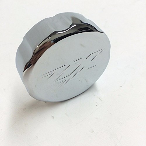 HTTMT Group Motorcycle Chrome Brake Fluid Reservoir Cap Cover "ZX" Engraved For Kawasaki Ninja ZX9R 1998-2003 ZX10R 2004-2012