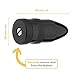 Posh Premium Black Metal Snuff Bullet (Anodized Aluminum) Holds 5g w HumanFriendly Micro Funnel - Twist Nasal Sniffer