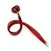 Luwigs 100% Human Virgin Hair Clip In Hair Extensions Red Color Straight Highlights Clip In No Short Hair Looking Natural 14inches 5pcs/set (14 inches, Red)