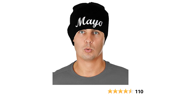 Men's Black Mayo Beanie Costume Mayo 