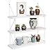 WELLAND 3-Tier Display Wall Shelf Storage Rack Wall Rack, White
