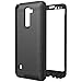 LG Stylo 2 Case, LG Stylo 2 Plus Case, CinoCase Heavy Duty Rugged Armor Protective Case Hybrid TPU Bumper Shockproof Case with Brushed Metal Texture Hard PC Back for LG Stylo 2(LS775)/Stylus 2 Black
