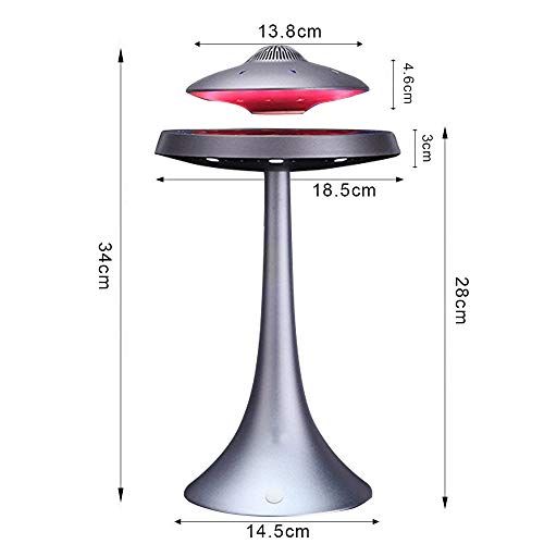 Levitating-Floating-Speaker-Magnetic-UFO-Bluetooth-Speaker-V40-LED-Lamp-Bluetooth-Speaker-with-5W-Stereo-Sound-Wireless-Charge-360-Degree-Rotation-for-HomeOffice-DecorUnique-GiftsGrey