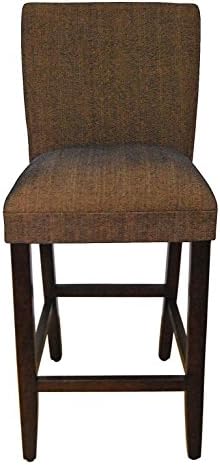 Homepop Parsons Upholstered Counter Height Chair 29-Inch Brown