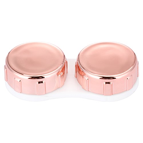 Contact Lens Box, Mini Simple Contact Lens Holder Eye Care Lenses Container Case Portable Mirror Tweezer Travel Kit Box (Pink) - Thumbnail 6