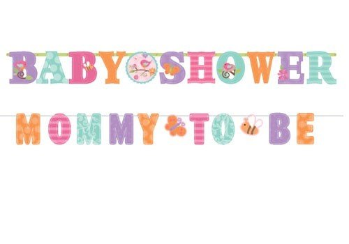 Amazoncom Tweet Baby Girl Shower Illustrated Letter Banner Toys