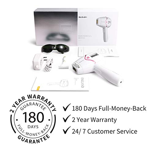 BoSidin Face & Body Permanent Hair Removal Device for Women & Men White