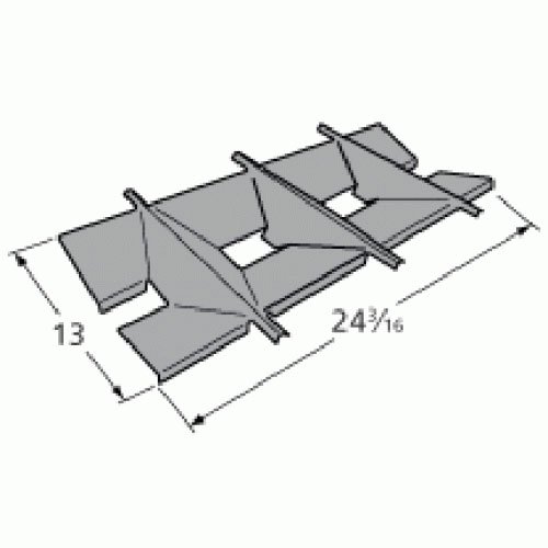Porcelain-Coated Steel Heat Plate for Fiesta and Kenmore Grills