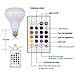 LED RGB Bulb Light Smart Bluetooth Music Speaker Changing Color Lamp Shower Head with Remote for Living Room Bathroom