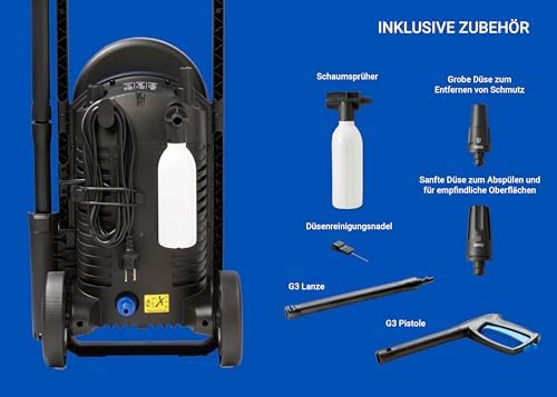 Hochdruckreiniger Core 130 Bar Druck mit PowerControl - Mini Pressure Washer Für Terrassen, Werkstätten und Autos (1500 W)