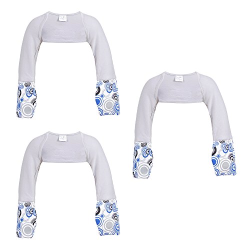 ScratchMeNot Flip Mitten Sleeves | Organic Cotton Stay On Scratch Mitts 3-Pack Bundle