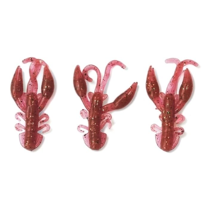 Creature Crayfish Soft Bait Fishing Lure | 50mm Red Devil Perch Pike Chub | Pack of 10 scented | Fishin Addict