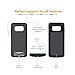 Galaxy S8 Plus Battery Case, Auckly 5500mAh Charger Case External Battery Backup Juice Pack Rechargeable Charger Case Pack Power Bank Cover For Samsung Galaxy S8 Plus ( Black)