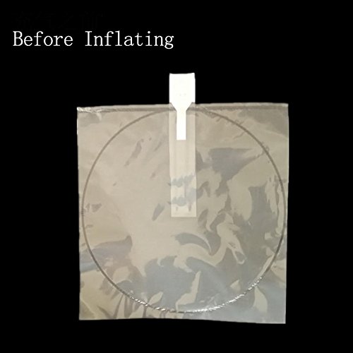 ZZ Lighting 50PCS Transparent Inflatable Dunnage Bag Cap Shaper with Hand Inflator(9.8"9.8")