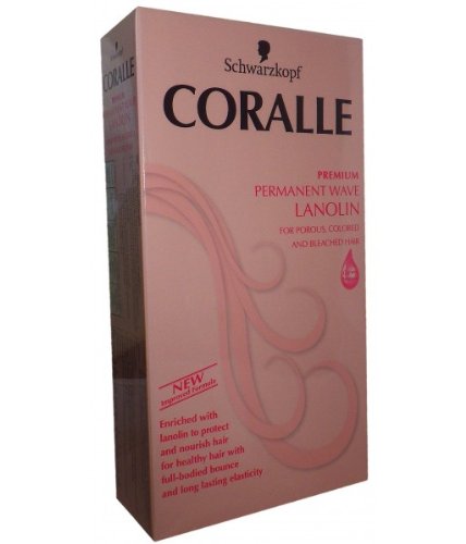 Schwarzkopf Coralle Permanent Hair Wave Perm Cream Premium Porous Color Bleached Hair