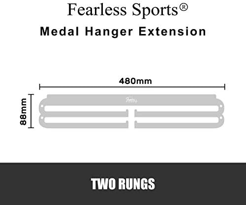 Fearless Sports Over 43 Sports Styles Plus Custom Made Medal Hanger Medal Holder for Runners and Every Sports Activity.