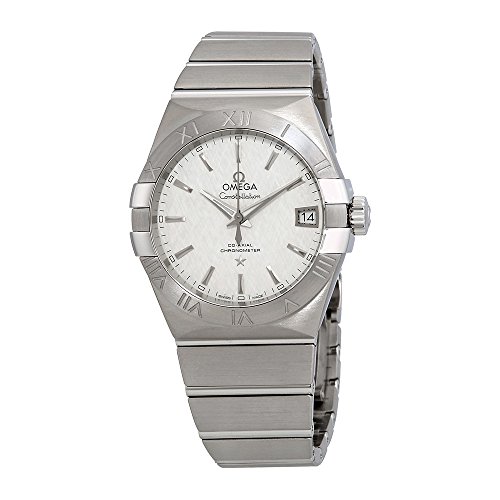 Omega Constellation White Opaline Silvery Dial Automatic Mens Watch 123.10.38.21.02.004