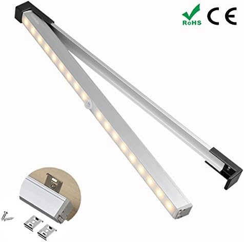 Pantry Lighting Motion Sensor Lights, USB Rechargeable for Wardrobe Closet Bathroom Stair Counter, DIY Stick-on Anywhere Portable Wireless