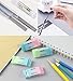 25 Pieces Mechanical Pencil Set,12 Pieces 0.5 mm and 0.7 mm Mechanical Pencils,8 Replaceable Tubes Lead With 4 Pack Erasers For School and Office