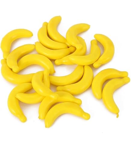Lot De 30 Mini Bananes Artificielles Réalistes Jaunes - Décoration Photographie Et Fête