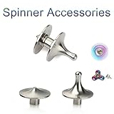 SCIONE Metal Fidget Spinner 2 Pack Stainless Steel Bearing 3-5 Min High Speed Stress Relief Spin ADHD Anxiety Toys for Adult Kid Autism Fidgets Best EDC Hand Toy Focus Fidgeting (B Metal 2 Set)