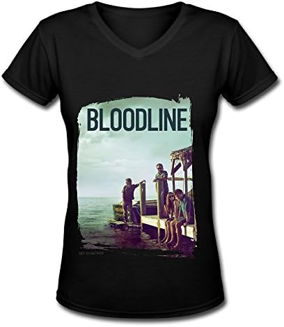 Women's Black V Neck T Shirt 2016 Hot TV Series Bloodline Call Of Duty