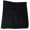 100% Pure Flax Linen, Kantha Hand Embroidered Gauze Scarf.