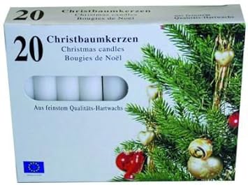 Christbaumkerzen - Baumkerzen - weiß (40)