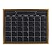 Kate and Laurel Calder Framed Magnetic Chalkboard Monthly Calendar, 21.5