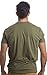 Ann Arbor T-shirt Co. Army Engineer & Sleeve Flag | Military US Veteran Combat Corps Castle T-shirt-(OD Green,XL)