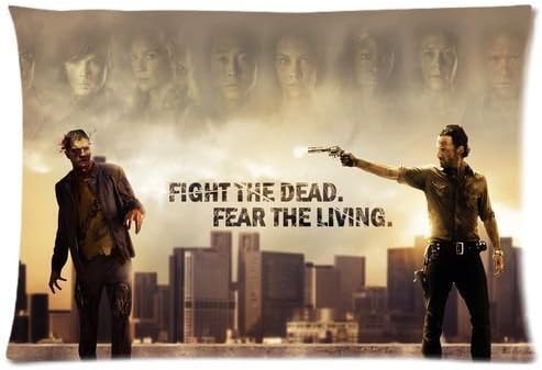 Pandora Star Fight The Walking Dead Fear The living Custom Zippered Pillow Case Cover 20x30 (Twin sides)