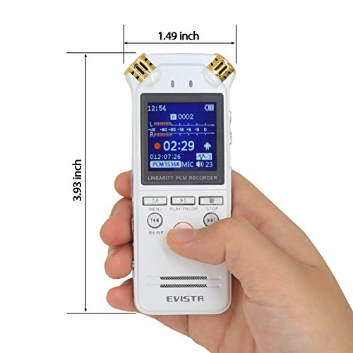 ★FREE SHIPPING★EVISTR L150 Digital Voice Activated Recorder 8G Stereo