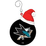 San Jose Sharks Team Puck Christmas Ornament