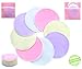 Organic Eco Friendly Bamboo Washable Nursing Breast Pads with Free Laundry Bag, Reusable, Super Soft and Ultra Absorbent for mothers when feeding newborn baby