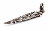 Petal Shaped Royal Silver Incense Stick Burner (Designs may vary)