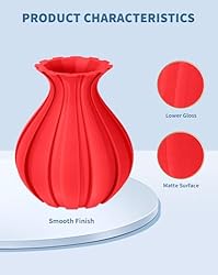 DURAMIC 3D Matte PLA Filament 1.75mm Red, 1kg