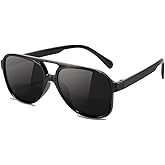 Azoxus Vintage Oversized Aviator Sunglasses for Women Men Tangle Free 70s Retro Tinted Large Frame Sun Glasses