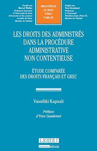 Les  droits des administrés dans la procédure administrative non contentieuse