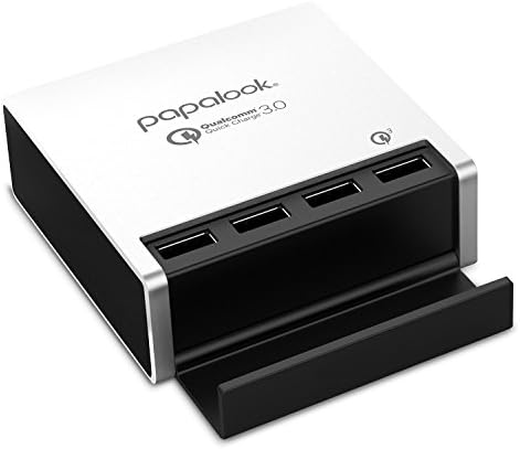 Charging Stations,USB Quick Charge 3.0 Chargers &amp; Power Adapters papalook QC311 40W 8A 4-Port Station Desktop Charger Universal Fast USB Hub Phone Holder with Smart Identification