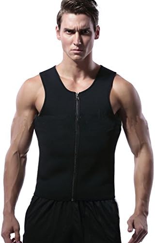 FULLANT Mens Neoprene Slimming Shirt Sauna Vest Hot Sweat Body Shaper Tank Top for Weight Loss