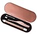 iDECO Ear Pick Set of Ear Pick Spoon and Ear Tweezers, Ear Wax Removal Tools with LED Light, Ear Cleaning Kit with Storage Box, Visible Ear Care Tool Accessories, Safe for Kids/Seniors (Rose Gold)