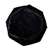 Doctoral Graduation Tam Unisex Black Velvet 8-Sided Satin Silk Band Grad Days
