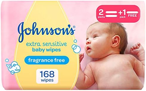 johnsons baby wipes 18 pack