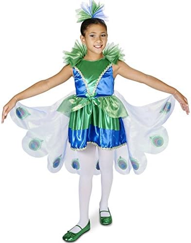 Amazon クジャク 動物 鳥 コスプレ 衣装 子供用 ハロウィン ピーコック コスチューム イベント パーティー 演劇 舞台 孔雀 年賀状 並行輸入品 キッズコスチューム ホビー