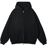 DXSHCV Zip Up Mens Womens Hoodies Oversized Retro Heavyweight Cotton Athletrc Hoodie Sweatshirt Streetwear Y2K